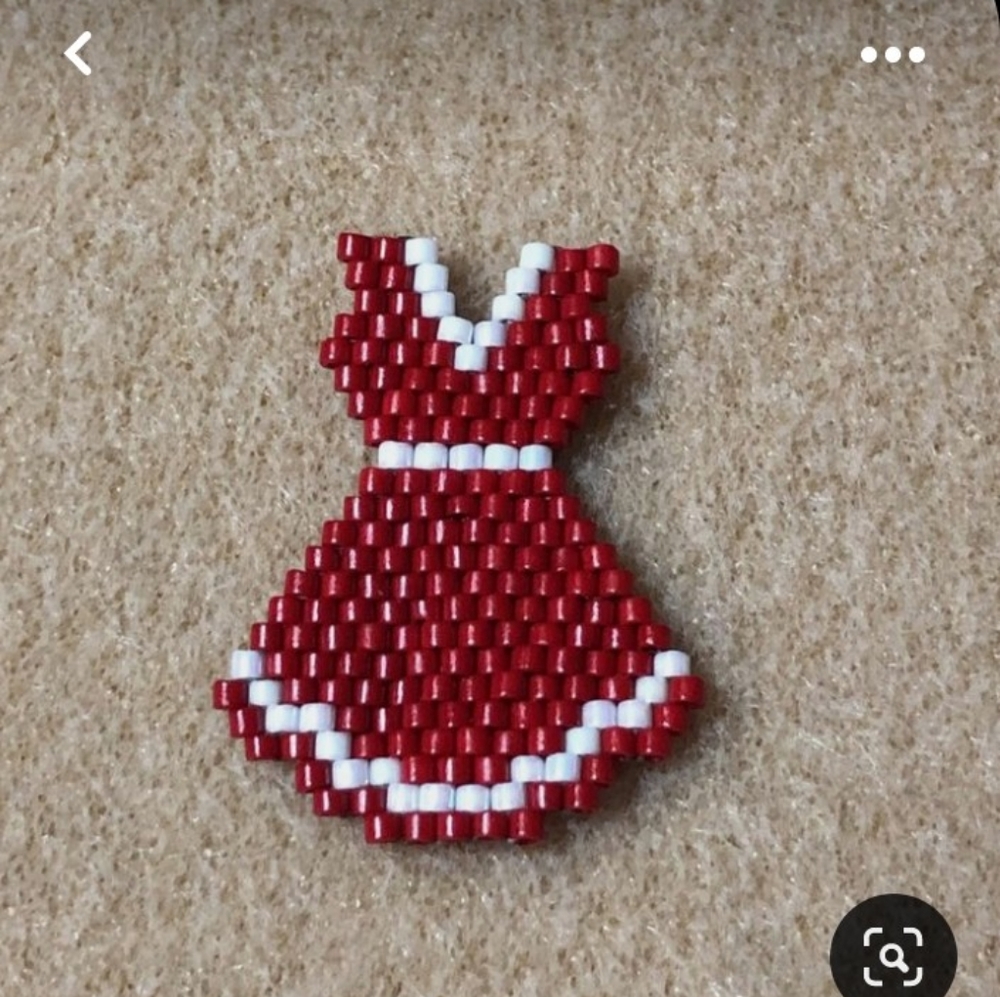 Beaded Red Dress